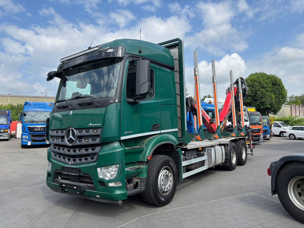 Mercedes-Benz Arocs 6x4/Kran Cranab TZ 12.2 - شاحنة قطع الأشجار, شاحنة كرين: صور 4 Mercedes-Benz Arocs 6x4/Kran Cranab TZ 12.2 - شاحنة قطع الأشجار, شاحنة كرين: صور 4