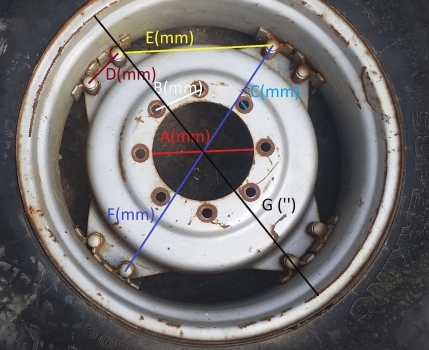 Ford Construction Wheel And Tyre 16.9/14-28. Please Check Decription. - عجلات - جرار: صور 5 Ford Construction Wheel And Tyre 16.9/14-28. Please Check Decription. - عجلات - جرار: صور 5