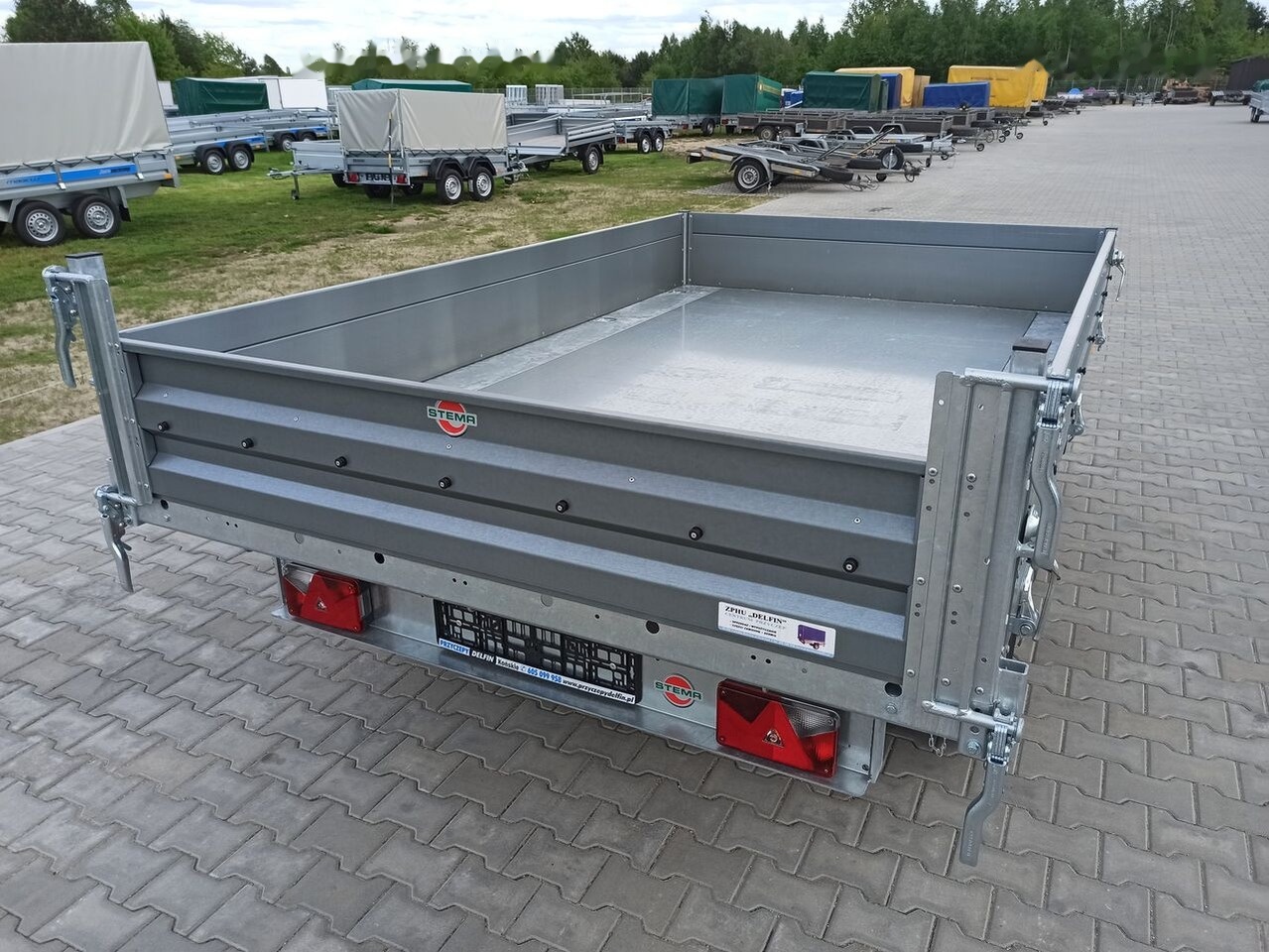 جديد قلابة مقطورة Stema SHDK 35-30-18.2 kiper tipper dump trailer wywrotka 300 x 180 cm: صور 7