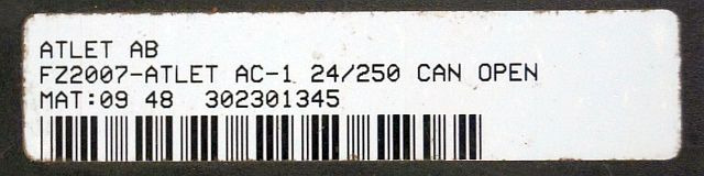 Atlet FZ2007 | Rijregeling Drive controller ZAPI AC1 FZ2007 24/250A can open sn. - كتلة التحكم - معدات المناولة: صور 2 Atlet FZ2007 | Rijregeling Drive controller ZAPI AC1 FZ2007 24/250A can open sn. - كتلة التحكم - معدات المناولة: صور 2