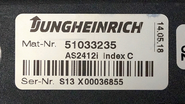 Jungheinrich 51033235 | Rij regeling Drive controller AS2412i index C from ESC21 - كتلة التحكم - معدات المناولة: صور 3 Jungheinrich 51033235 | Rij regeling Drive controller AS2412i index C from ESC21 - كتلة التحكم - معدات المناولة: صور 3