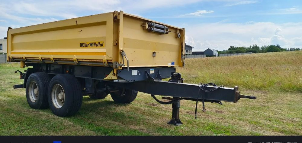 Meiller Przyczepa Tandem R180 | Kipper Wywrotka trójstronna | Bordmatik- Manual | Zawieszenie pneumatyczne | Stan idealny | - قلابة مقطورة: صور 4 Meiller Przyczepa Tandem R180 | Kipper Wywrotka trójstronna | Bordmatik- Manual | Zawieszenie pneumatyczne | Stan idealny | - قلابة مقطورة: صور 4