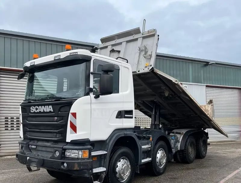 Scania G 450 8x4 | Meiller Bordmatik Wywrotka trójstronna | Retarder | 298.000 km!!!! | Euro 6 |1 właściciel - قلابات: صور 2 Scania G 450 8x4 | Meiller Bordmatik Wywrotka trójstronna | Retarder | 298.000 km!!!! | Euro 6 |1 właściciel - قلابات: صور 2