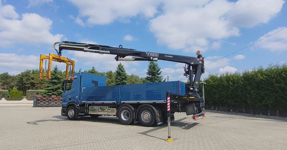 Scania R 500 6x2 z żurawiem Fassi F 215 AS – 2019 – Euro 6 –Retarder -Oś skrętna - Gotowa do pracy! - شاحنة كرين, شاحنات مسطحة: صور 2 Scania R 500 6x2 z żurawiem Fassi F 215 AS – 2019 – Euro 6 –Retarder -Oś skrętna - Gotowa do pracy! - شاحنة كرين, شاحنات مسطحة: صور 2