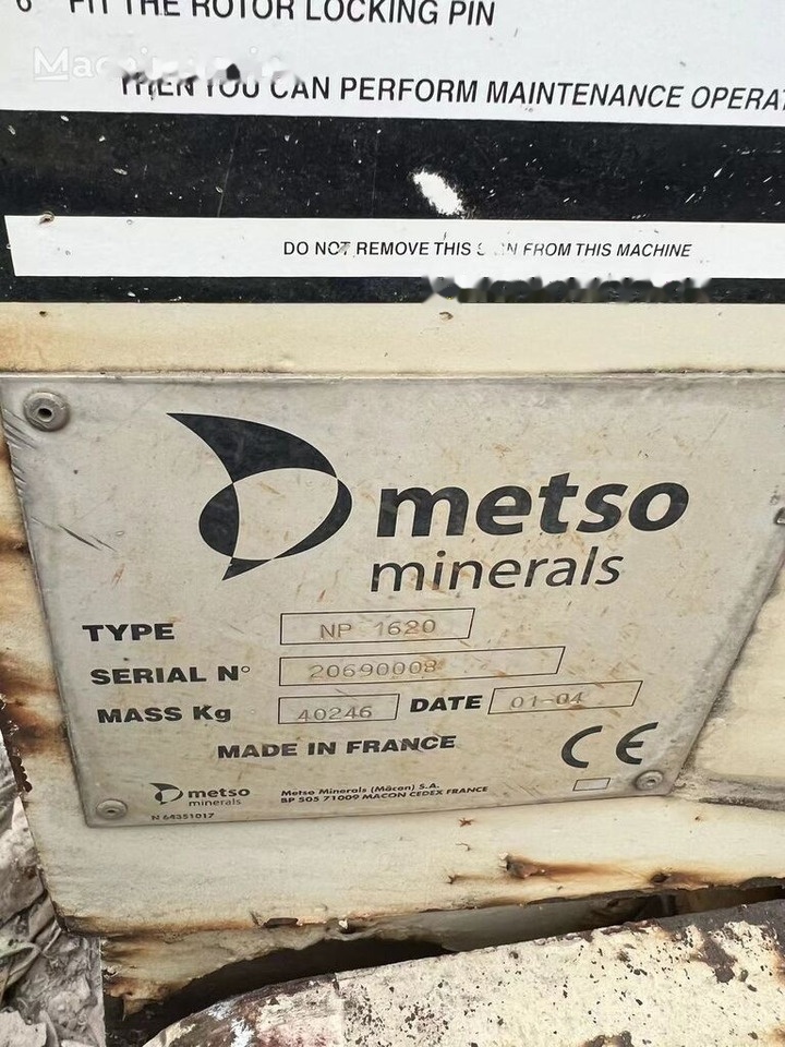 Metso Nordberg NP1620 Impact Crusher - كسارة التصادمية: صور 2 Metso Nordberg NP1620 Impact Crusher - كسارة التصادمية: صور 2