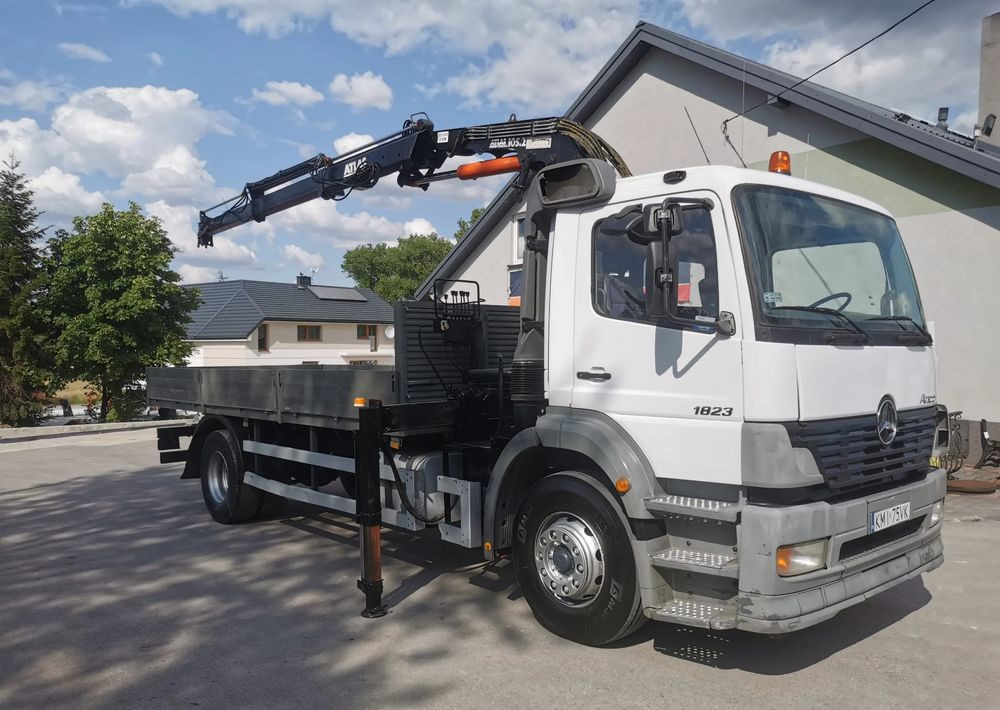 Mercedes-Benz Atego 1823 żuraw HDS Atlas 105.2 koła 315/80R22,5 - شاحنات مسطحة, شاحنة كرين: صور 2 Mercedes-Benz Atego 1823 żuraw HDS Atlas 105.2 koła 315/80R22,5 - شاحنات مسطحة, شاحنة كرين: صور 2