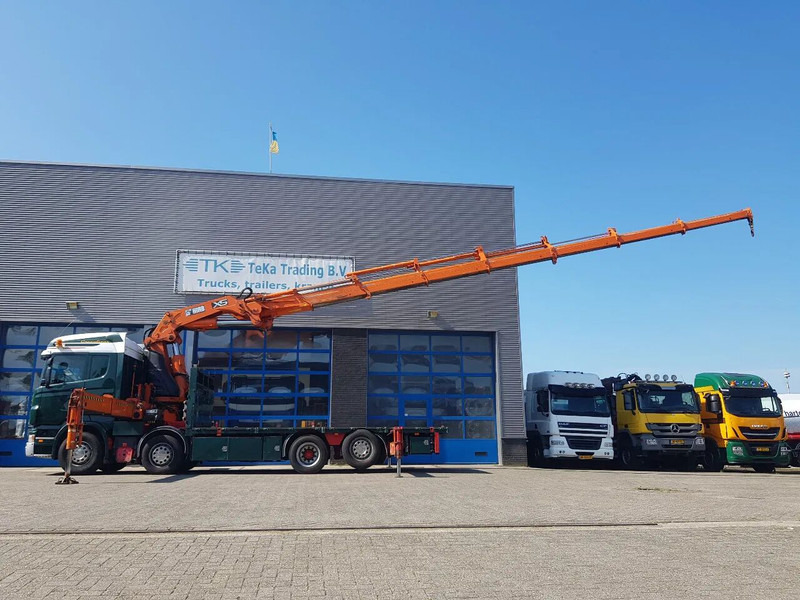 Scania R420 8x2 HIAB 800E-7 Hipro 80 ton/meter Winch Retarder - شاحنات مسطحة: صور 3 Scania R420 8x2 HIAB 800E-7 Hipro 80 ton/meter Winch Retarder - شاحنات مسطحة: صور 3
