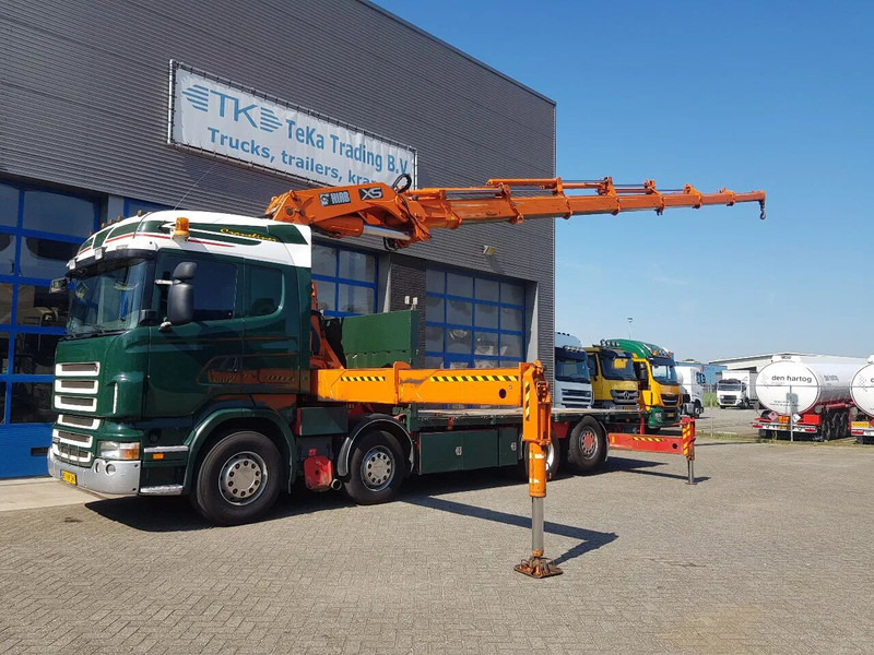 Scania R420 8x2 HIAB 800E-7 Hipro 80 ton/meter Winch Retarder - شاحنات مسطحة: صور 1 Scania R420 8x2 HIAB 800E-7 Hipro 80 ton/meter Winch Retarder - شاحنات مسطحة: صور 1