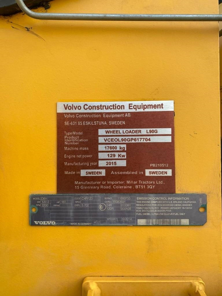 اللودر بعجل Volvo L 90 G: صور 9 اللودر بعجل Volvo L 90 G: صور 9