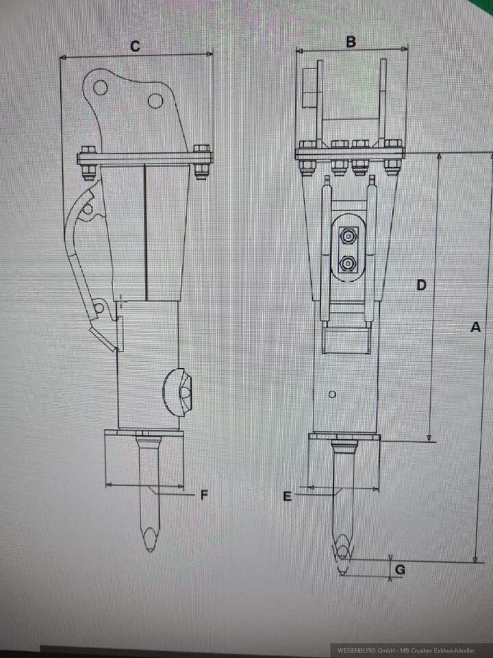 Montabert Hydraulikhammer SD12 Trägerklasse: 1,2 - 2,2 t - مطرقة هيدروليكية - آلات البناء: صور 4 Montabert Hydraulikhammer SD12 Trägerklasse: 1,2 - 2,2 t - مطرقة هيدروليكية - آلات البناء: صور 4