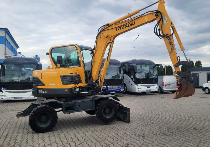 Hyundai ROBEX 55W-9 EXCAVATOR / SPROWADZONY Z FRANCJI - حفارة على عجلات: صور 4 Hyundai ROBEX 55W-9 EXCAVATOR / SPROWADZONY Z FRANCJI - حفارة على عجلات: صور 4