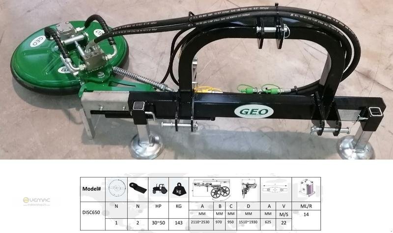 Geo Zaunmäher Geo Disk Mäher Mähwerk hydraulisch Sichelmäher Hoflader - جزازة: صور 2 Geo Zaunmäher Geo Disk Mäher Mähwerk hydraulisch Sichelmäher Hoflader - جزازة: صور 2