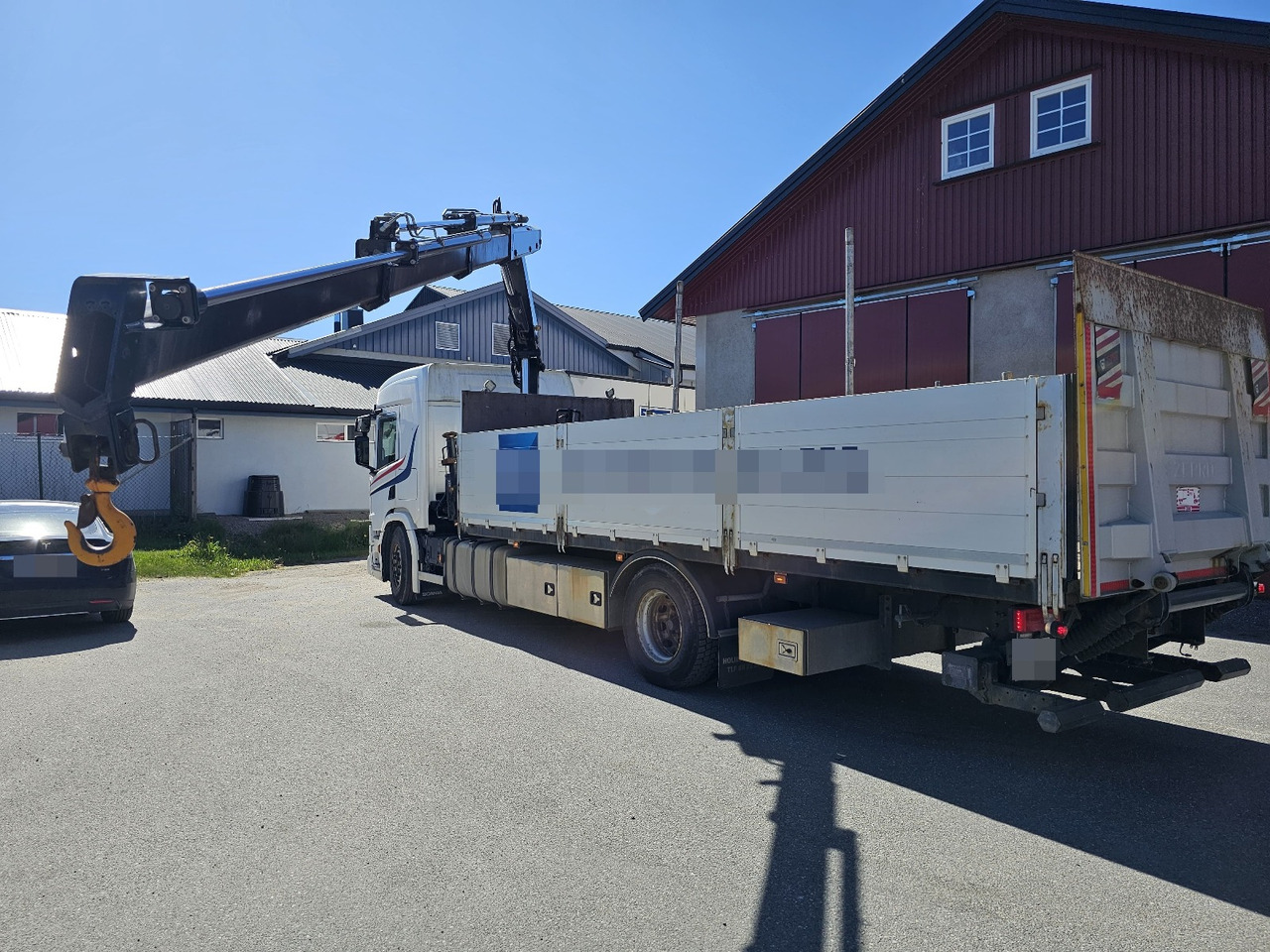 Scania P320 - شاحنات مسطحة, شاحنة كرين: صور 4 Scania P320 - شاحنات مسطحة, شاحنة كرين: صور 4