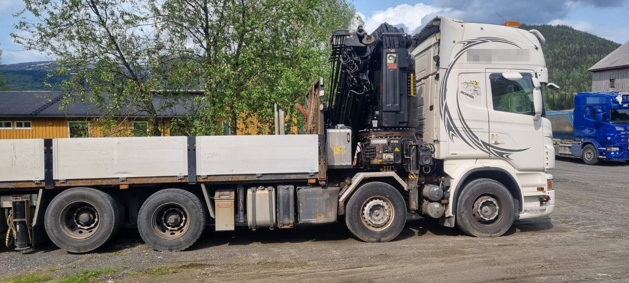 Scania R560 - شاحنات مسطحة, شاحنة كرين: صور 1 Scania R560 - شاحنات مسطحة, شاحنة كرين: صور 1