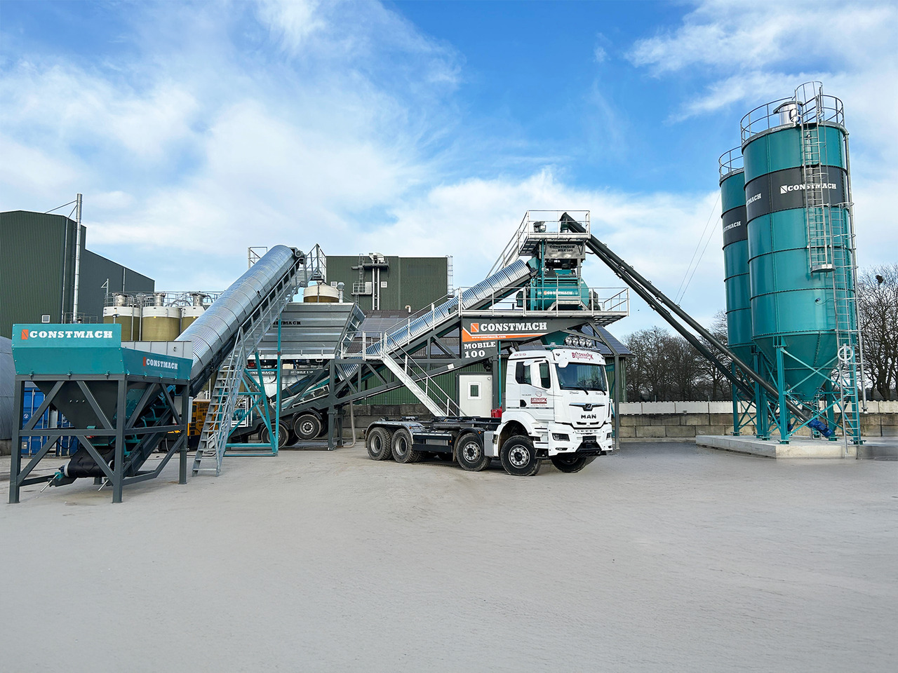 جديد مصنع خلط الخرسانة Constmach 100 m³/h Mobile Concrete Batching Plant: صور 8