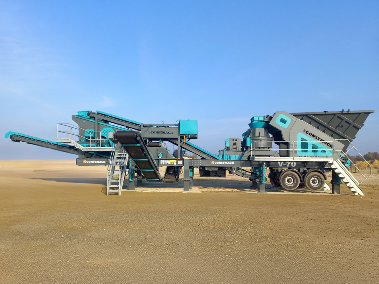 Constmach Concasseur À Impact À Axe Vertical Mobile D'une Capacité De 100 À 150 Tonnes - كسارة متحركه: صور 5 Constmach Concasseur À Impact À Axe Vertical Mobile D'une Capacité De 100 À 150 Tonnes - كسارة متحركه: صور 5