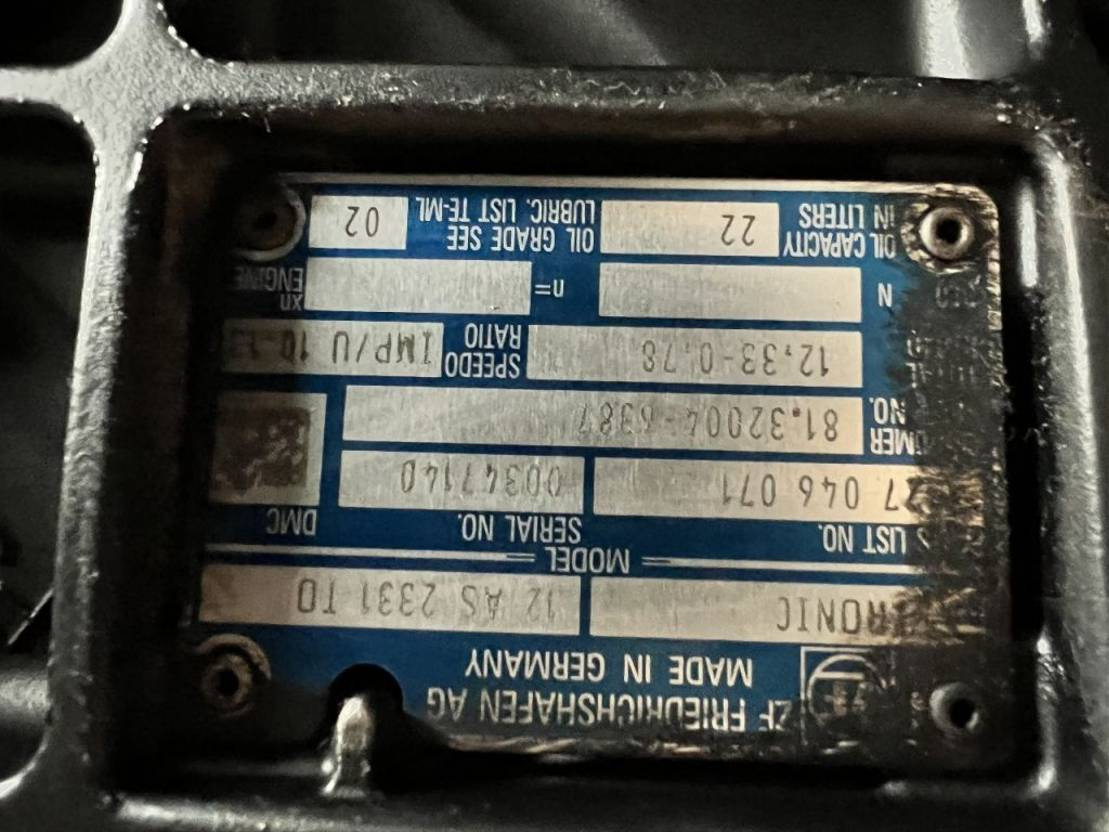 MAN TGA ZF Getriebe 12AS2331 TO - علبة التروس - شاحنة: صور 4 MAN TGA ZF Getriebe 12AS2331 TO - علبة التروس - شاحنة: صور 4