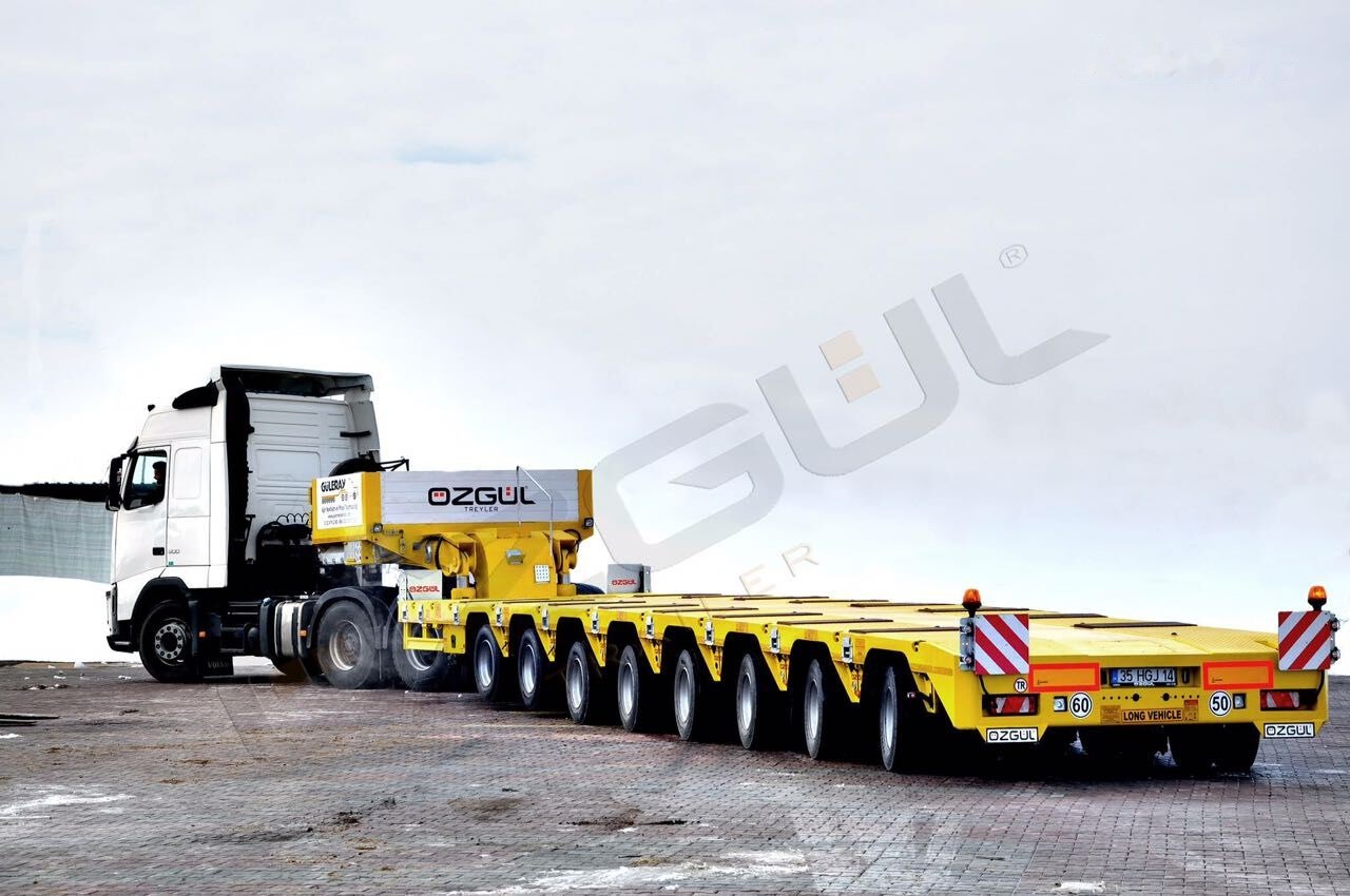 جديد عربة مسطحة منخفضة مقطورة لنقل المعدات الثقيلة Özgül 8 AXLE LOWBED SEMI TRAILER: صور 21