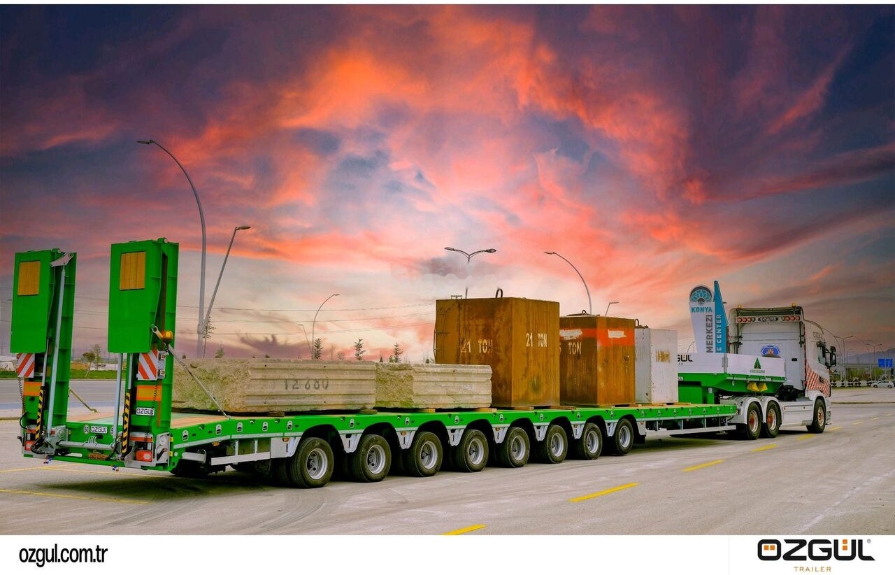 جديد عربة مسطحة منخفضة مقطورة لنقل المعدات الثقيلة Özgül 8 AXLE LOWBED SEMI TRAILER: صور 15