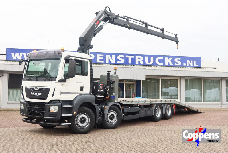 MAN TGS 35.360 Kraanwagen + oprijwagen Hiab 228 E3 - شاحنة كرين: صور 1 MAN TGS 35.360 Kraanwagen + oprijwagen Hiab 228 E3 - شاحنة كرين: صور 1