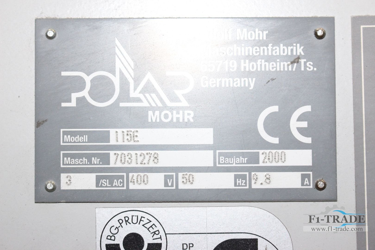 Polar 115 E - آلة قطع الورق: صور 4 Polar 115 E - آلة قطع الورق: صور 4