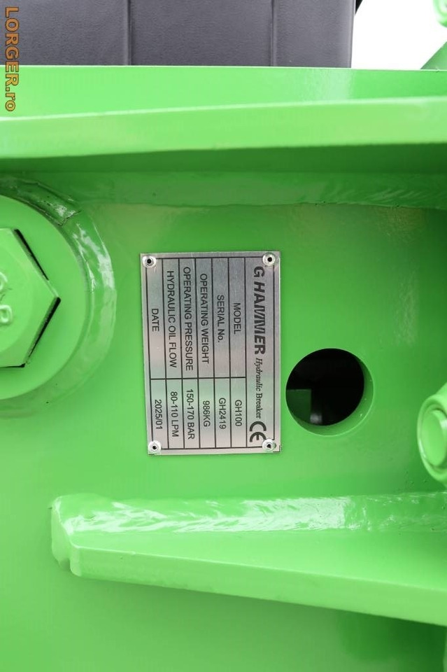 G Hammer G 100 – Power, not noise! New, 2025 Model  - مطرقة هيدروليكية - آلات البناء: صور 3 G Hammer G 100 – Power, not noise! New, 2025 Model  - مطرقة هيدروليكية - آلات البناء: صور 3