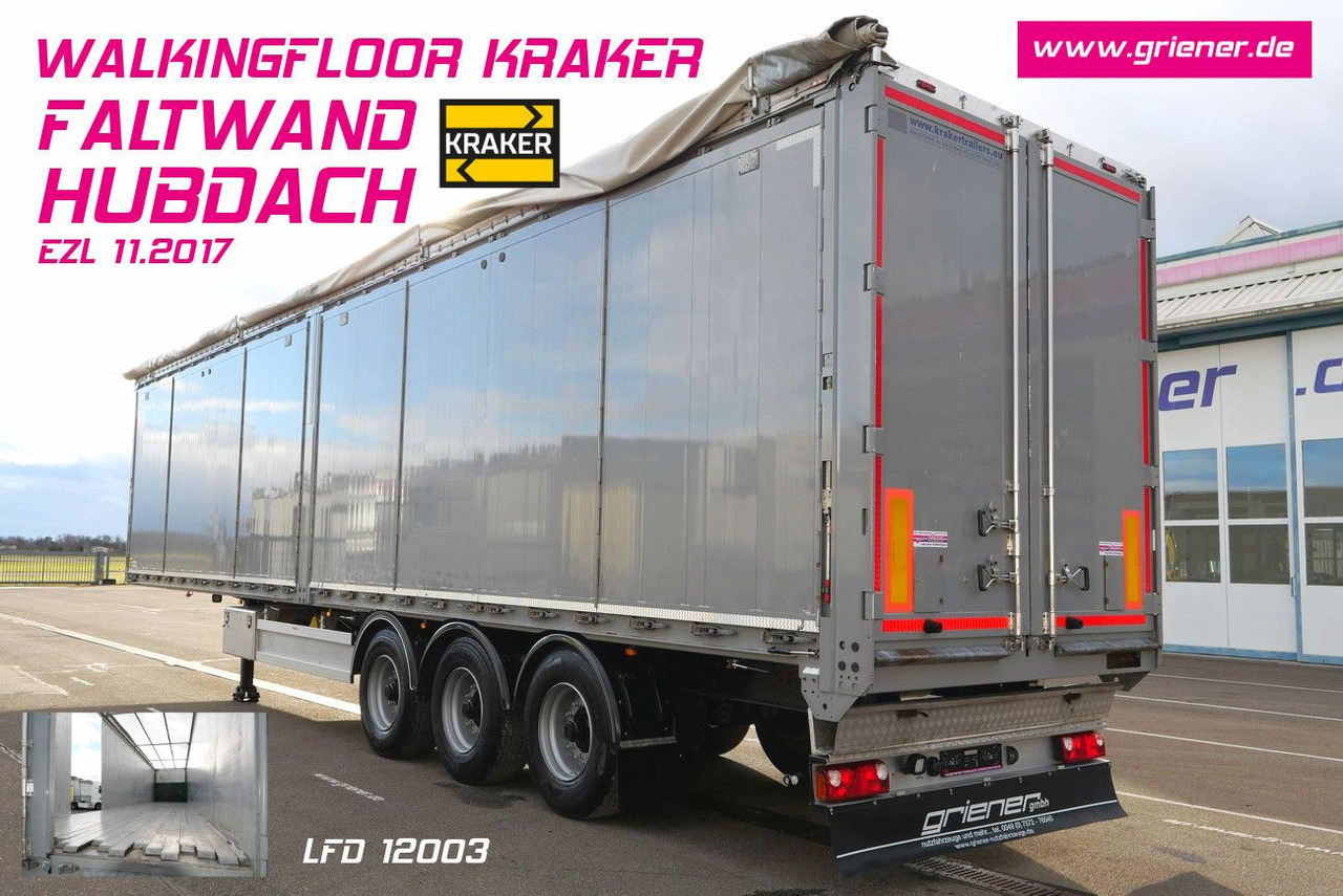 Kraker CF-Z / 10 mm / 89 m³ / seitliche türen FALTWAND - أرضية المشي نصف مقطورة: صور 1 Kraker CF-Z / 10 mm / 89 m³ / seitliche türen FALTWAND - أرضية المشي نصف مقطورة: صور 1