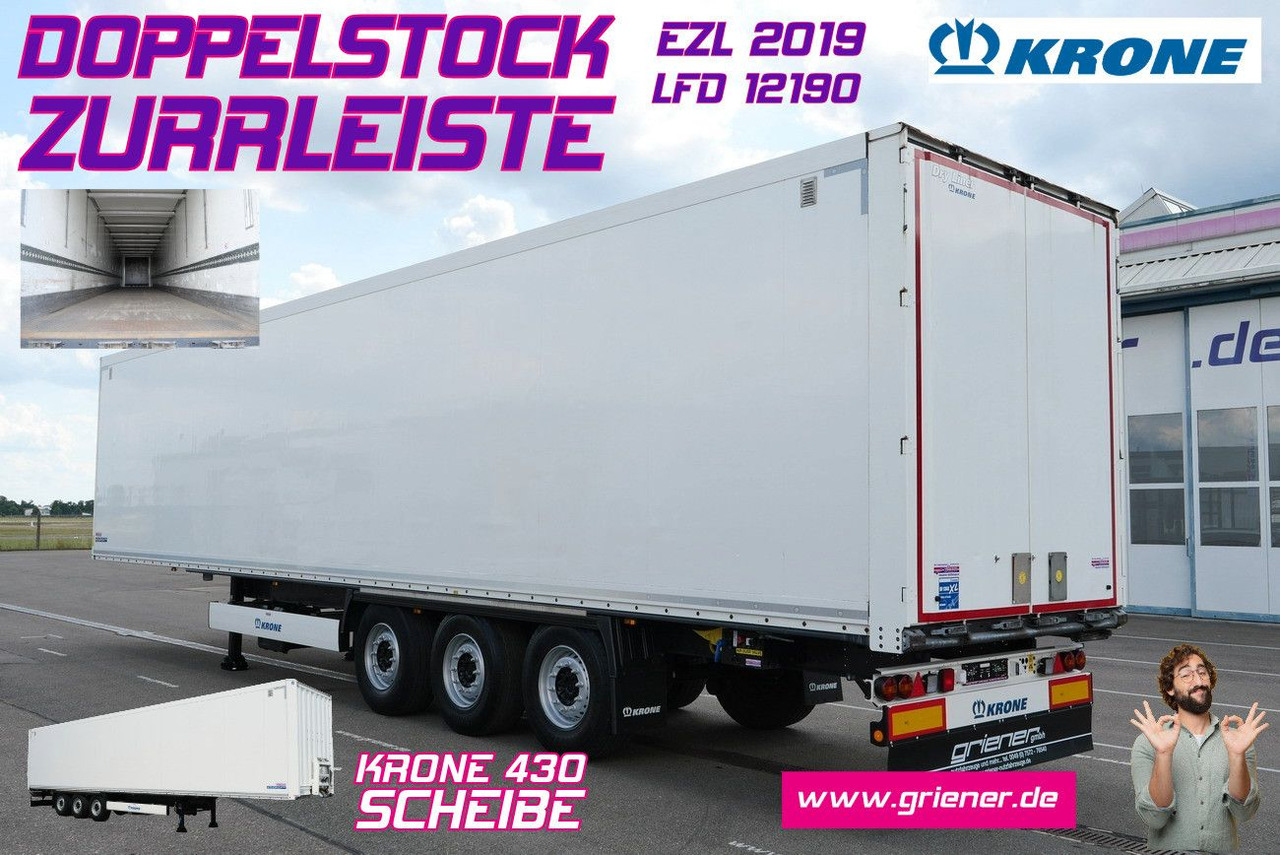 Krone SD 27/ DOPPELSTOCK / ZURRLEISTE / TOP /mehrfach - بصندوق مغلق نصف مقطورة: صور 1 Krone SD 27/ DOPPELSTOCK / ZURRLEISTE / TOP /mehrfach - بصندوق مغلق نصف مقطورة: صور 1