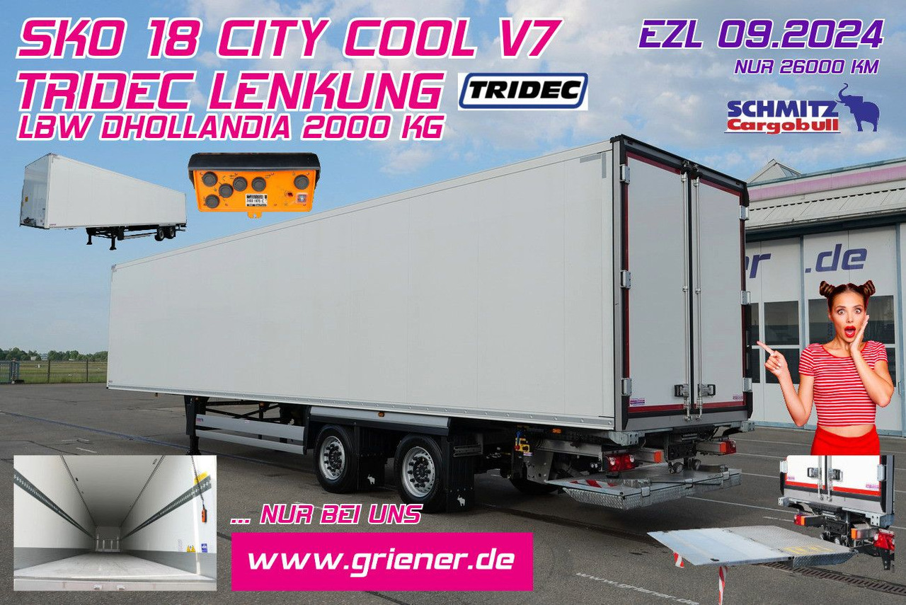 Schmitz Cargobull SKO 18/ LZG CITY /COOL V7 LBW /TRIDEC /FP 45 - بصندوق مغلق نصف مقطورة: صور 1 Schmitz Cargobull SKO 18/ LZG CITY /COOL V7 LBW /TRIDEC /FP 45 - بصندوق مغلق نصف مقطورة: صور 1