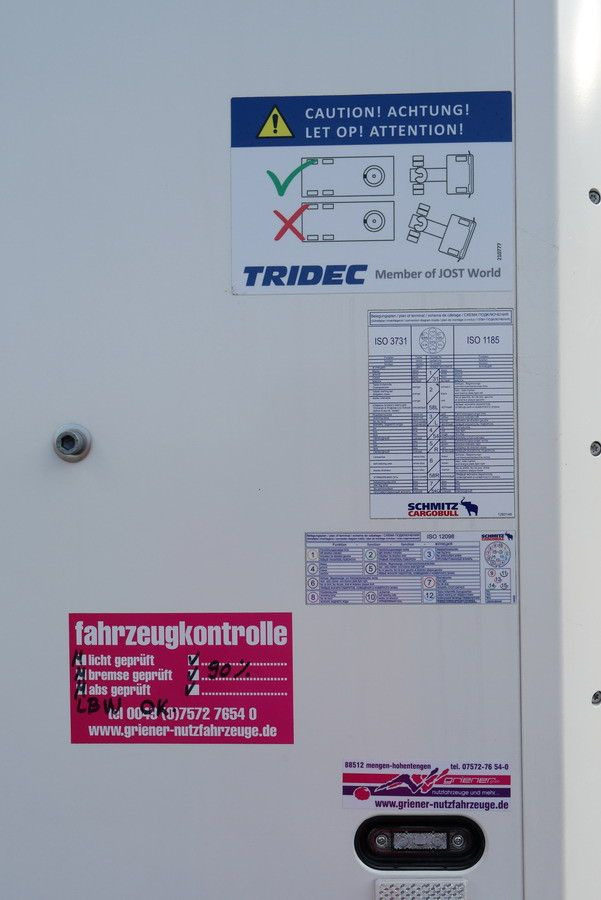 بصندوق مغلق نصف مقطورة Schmitz Cargobull SKO 18/ LZG CITY /COOL V7  LBW /TRIDEC /FP 45: صور 6