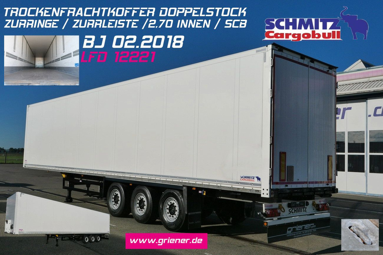 Schmitz Cargobull SKO 24/DOPPELSTOCK / ZURRLEISTE / LASI 12642 XL - بصندوق مغلق نصف مقطورة: صور 1 Schmitz Cargobull SKO 24/DOPPELSTOCK / ZURRLEISTE / LASI 12642 XL - بصندوق مغلق نصف مقطورة: صور 1