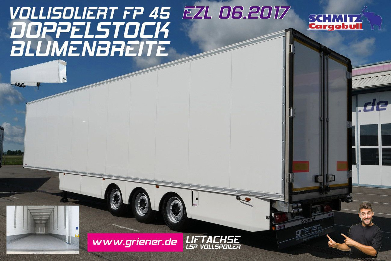 Schmitz Cargobull SKO 24/ISOLIERT fp 45/BLUMENBREITE /DOPPELSTOCK - بصندوق مغلق نصف مقطورة: صور 1 Schmitz Cargobull SKO 24/ISOLIERT fp 45/BLUMENBREITE /DOPPELSTOCK - بصندوق مغلق نصف مقطورة: صور 1