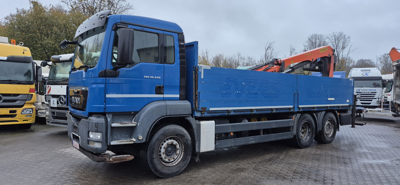 MAN 28.440 TGS 26.440 mit PK 18002 Kran - شاحنة كرين, شاحنات مسطحة: صور 1 MAN 28.440 TGS 26.440 mit PK 18002 Kran - شاحنة كرين, شاحنات مسطحة: صور 1