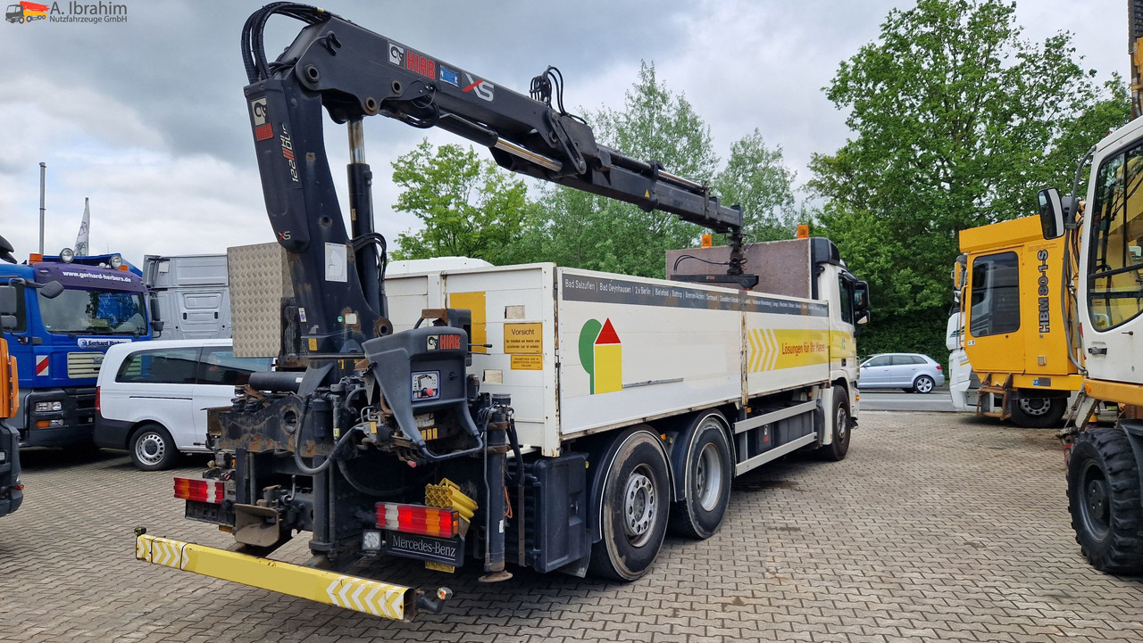 شاحنة كرين, شاحنات مسطحة Mercedes-Benz 2541L Baustoff mit HIAB 122, Palettengabel Lift-Lenkachse, mp3: صور 12