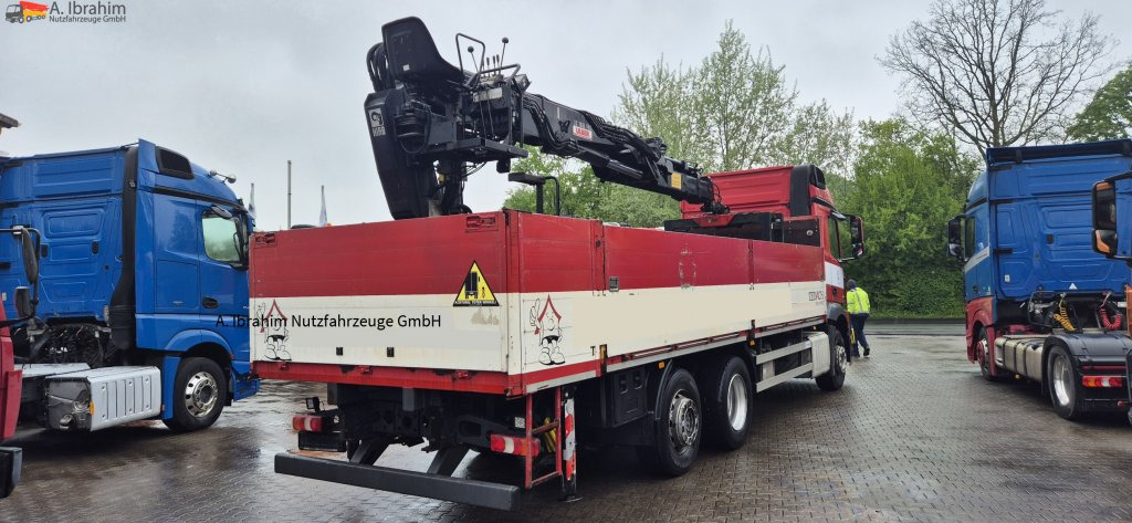 شاحنات مسطحة, شاحنة كرين Mercedes-Benz DB 2545 HIAB 166 mit Zange. Lift-Lenkachse einsatzbereit: صور 11