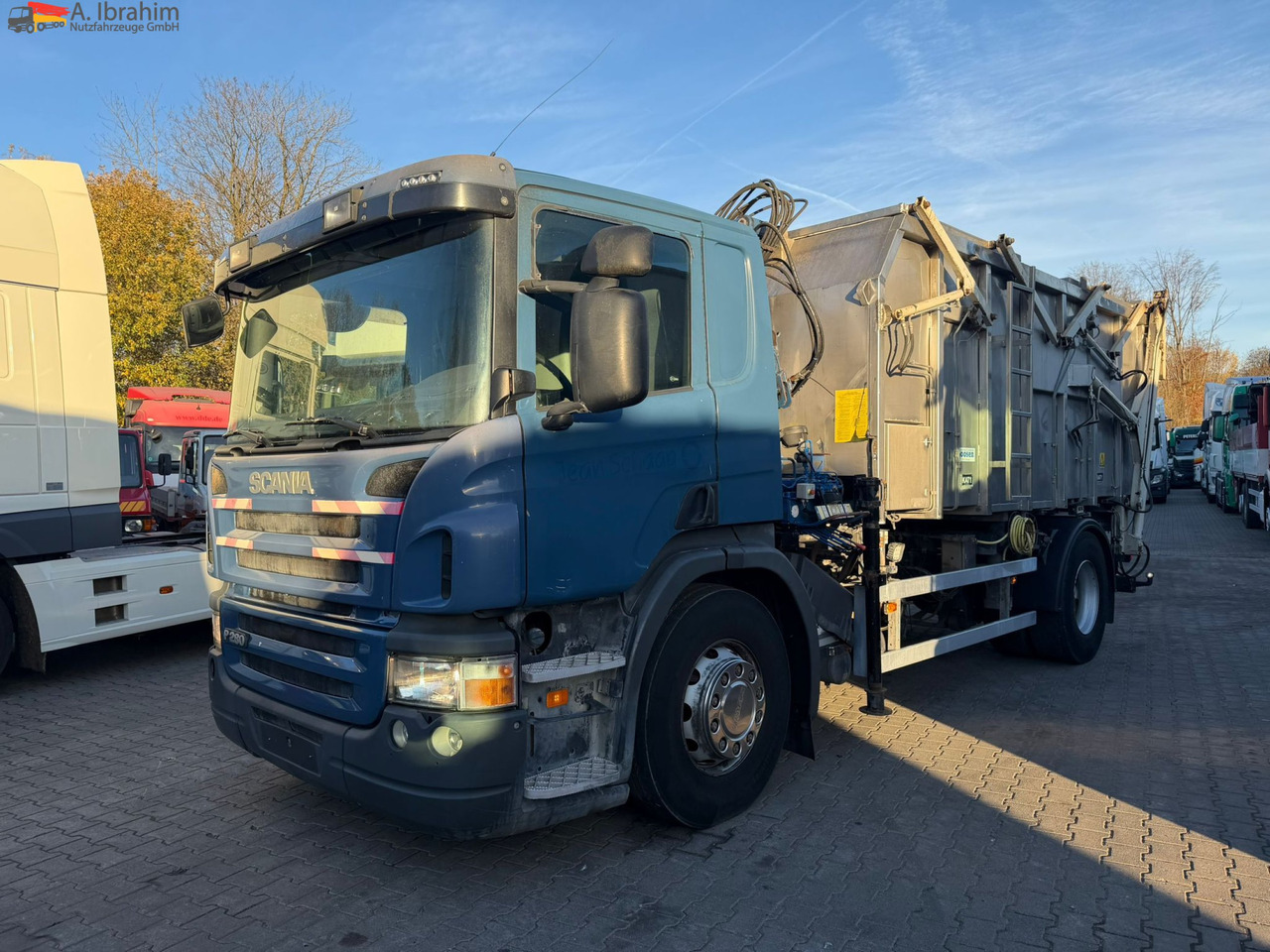 Scania B4X2 Edelstahlkipper für Tierkörperbeseitigung Kran MKG - شاحنة القمامة: صور 1 Scania B4X2 Edelstahlkipper für Tierkörperbeseitigung Kran MKG - شاحنة القمامة: صور 1