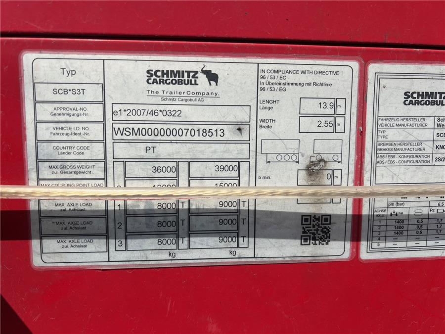 الخيمة نصف مقطورة SCHMITZ CARGOBULL SCB-S3T TETO ELEVAR: صور 11