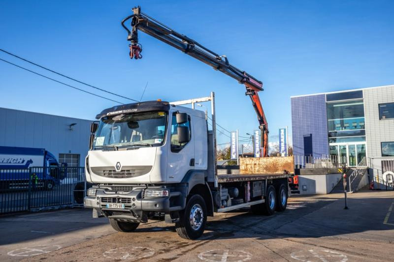 Renault KERAX 380 DXI+E5+PK18TM/3EXT - شاحنات مسطحة, شاحنة كرين: صور 1 Renault KERAX 380 DXI+E5+PK18TM/3EXT - شاحنات مسطحة, شاحنة كرين: صور 1