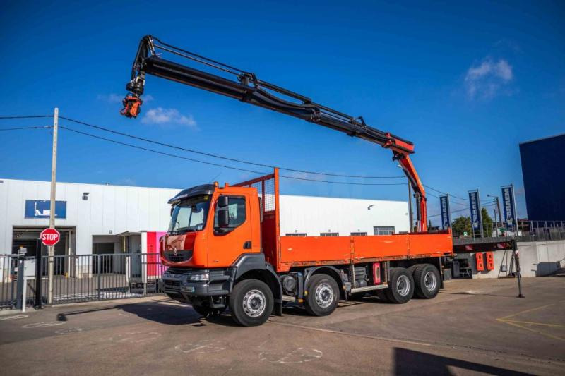 Renault KERAX 380DXI+E5+PK18TM/4EXT - شاحنات مسطحة, شاحنة كرين: صور 1 Renault KERAX 380DXI+E5+PK18TM/4EXT - شاحنات مسطحة, شاحنة كرين: صور 1