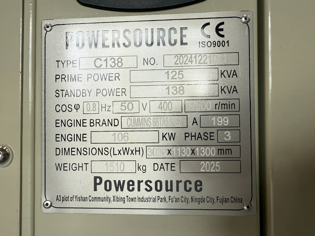 Cummins 6BTA5.9-G2 - 138 kVA Generator - DPX-19836  إيجار Cummins 6BTA5.9-G2 - 138 kVA Generator - DPX-19836: صور 6