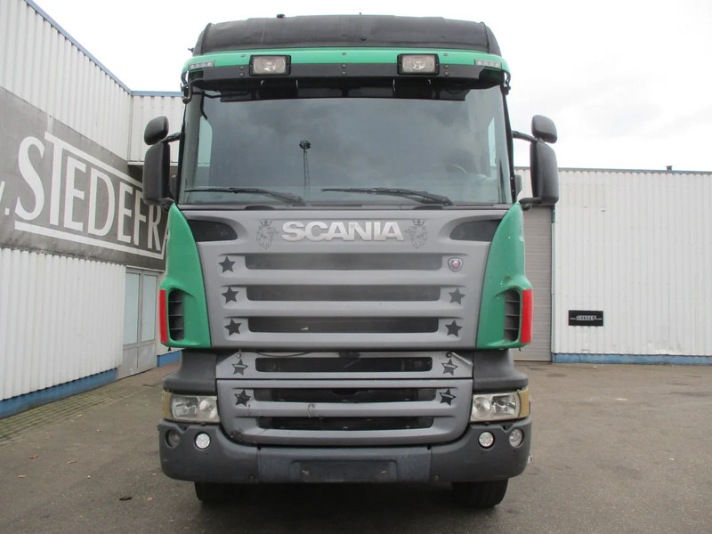 شاحنات مسطحة Scania R420 , 6x4 , Manual , Spring suspension: صور 6