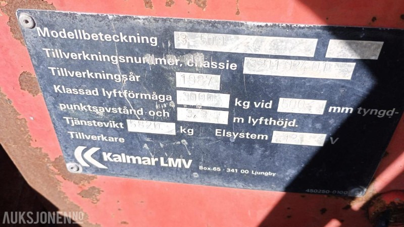 1987 Kalmar Kalmar Truck 3-500 - معدات المناولة: صور 4 1987 Kalmar Kalmar Truck 3-500 - معدات المناولة: صور 4