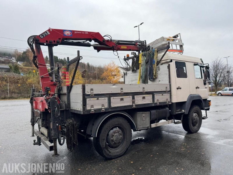 1997 MAN 8.224 LAEC 4x4 linjebil med kran og selvnivellerende mannskapskorg - شاحنة كرين: صور 5 1997 MAN 8.224 LAEC 4x4 linjebil med kran og selvnivellerende mannskapskorg - شاحنة كرين: صور 5