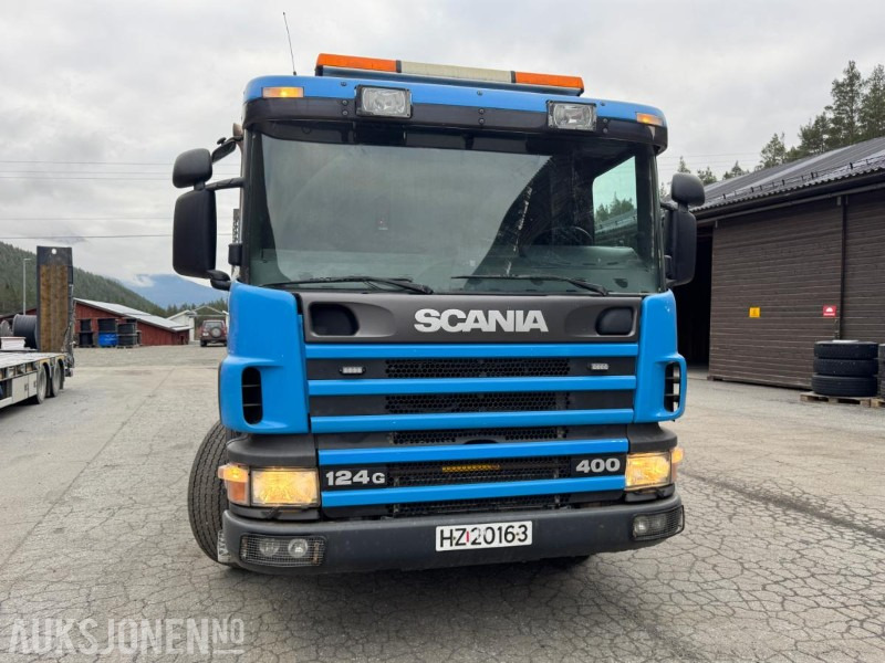 1997 Scania P124 400 kranbil med 3-veis tipp og klype - شاحنة كرين: صور 3 1997 Scania P124 400 kranbil med 3-veis tipp og klype - شاحنة كرين: صور 3