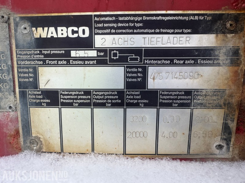 2005 Hrd 2-Akslet Semitrailer uttskyt bak og kile for tvangsstyring - مقطورة: صور 3 2005 Hrd 2-Akslet Semitrailer uttskyt bak og kile for tvangsstyring - مقطورة: صور 3