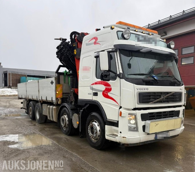 2006 Volvo FM 400 8x2 med PALFINGER PK 44002 og 8 hydrauliske seksjoner, Vinsj, Båtstøter, hydraulisk platform bredding opp til 3.05meter, 7 meter planlengde! - شاحنة كرين: صور 3 2006 Volvo FM 400 8x2 med PALFINGER PK 44002 og 8 hydrauliske seksjoner, Vinsj, Båtstøter, hydraulisk platform bredding opp til 3.05meter, 7 meter planlengde! - شاحنة كرين: صور 3