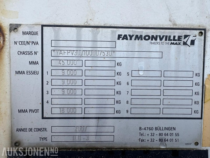 2007 Faymonville element tralle - مقطورة: صور 3 2007 Faymonville element tralle - مقطورة: صور 3