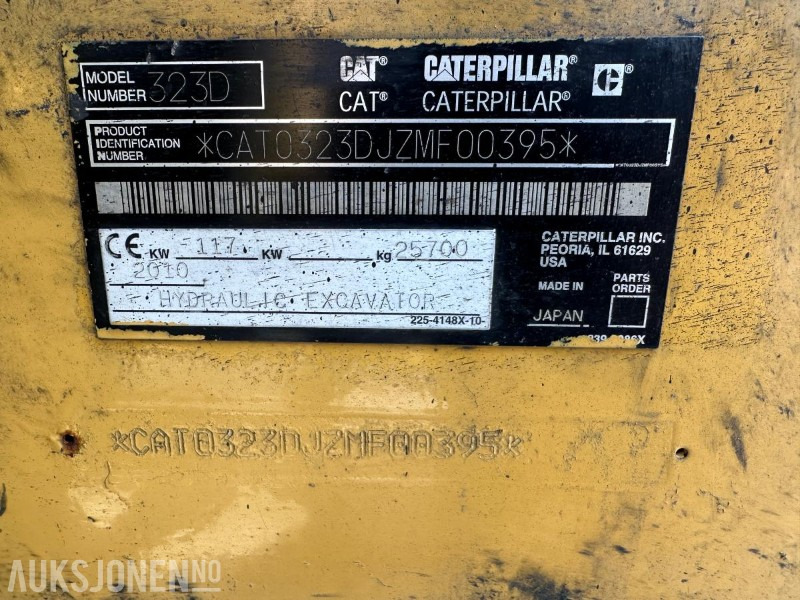 2010 CAT 323D GRAVEMASKIN - 14167 TIMER - حفارة: صور 4 2010 CAT 323D GRAVEMASKIN - 14167 TIMER - حفارة: صور 4