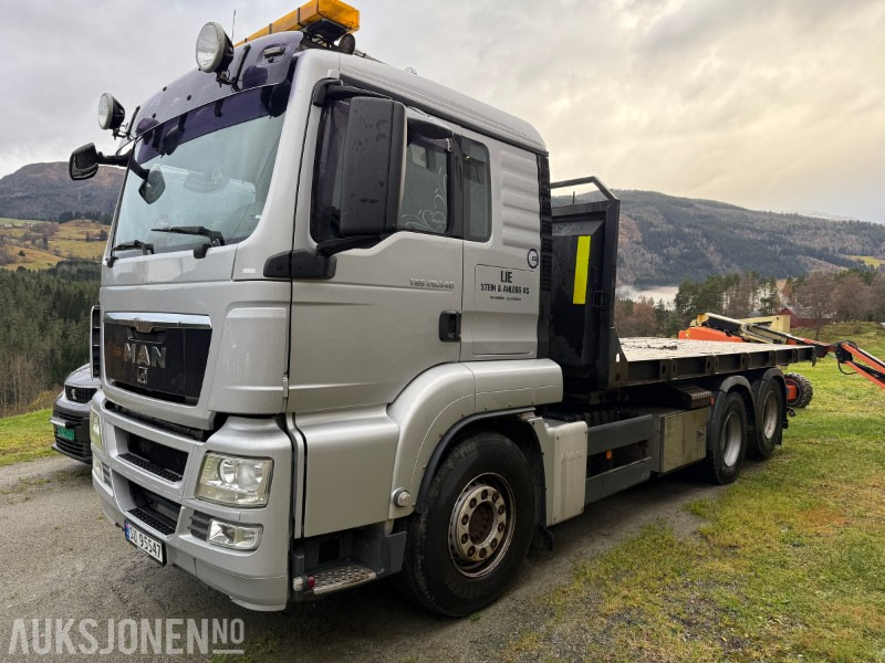 2010 MAN TGS 28.540 krokbil / krokløftbil - maskinflak + krokkasse - شاحنة ذات الخطاف: صور 1 2010 MAN TGS 28.540 krokbil / krokløftbil - maskinflak + krokkasse - شاحنة ذات الخطاف: صور 1