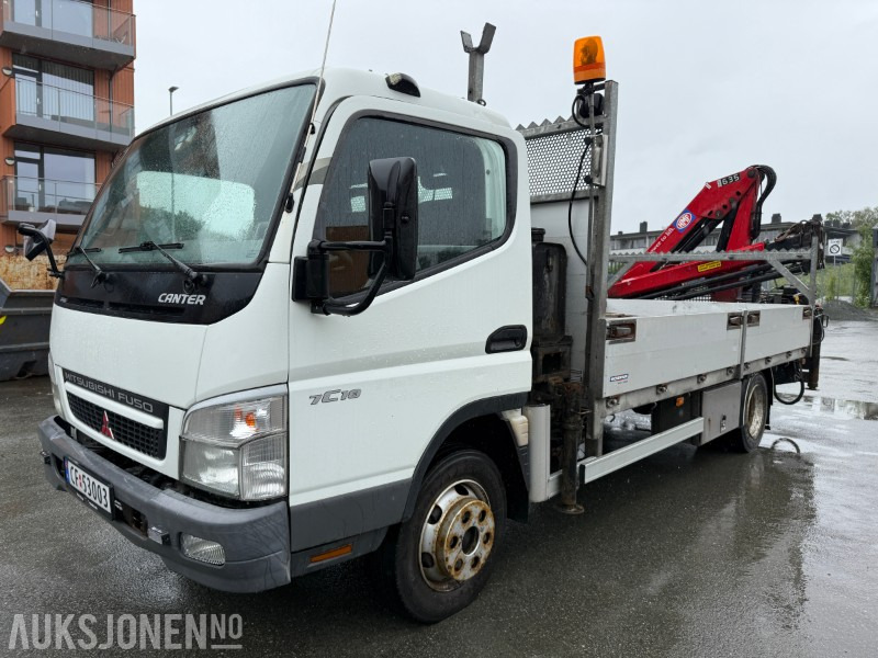 2010 Mitsubishi Fuso Canter 7C18 m/ HMF 635-K2 kran – lav km, fjernstyring - شاحنة كرين: صور 1 2010 Mitsubishi Fuso Canter 7C18 m/ HMF 635-K2 kran – lav km, fjernstyring - شاحنة كرين: صور 1